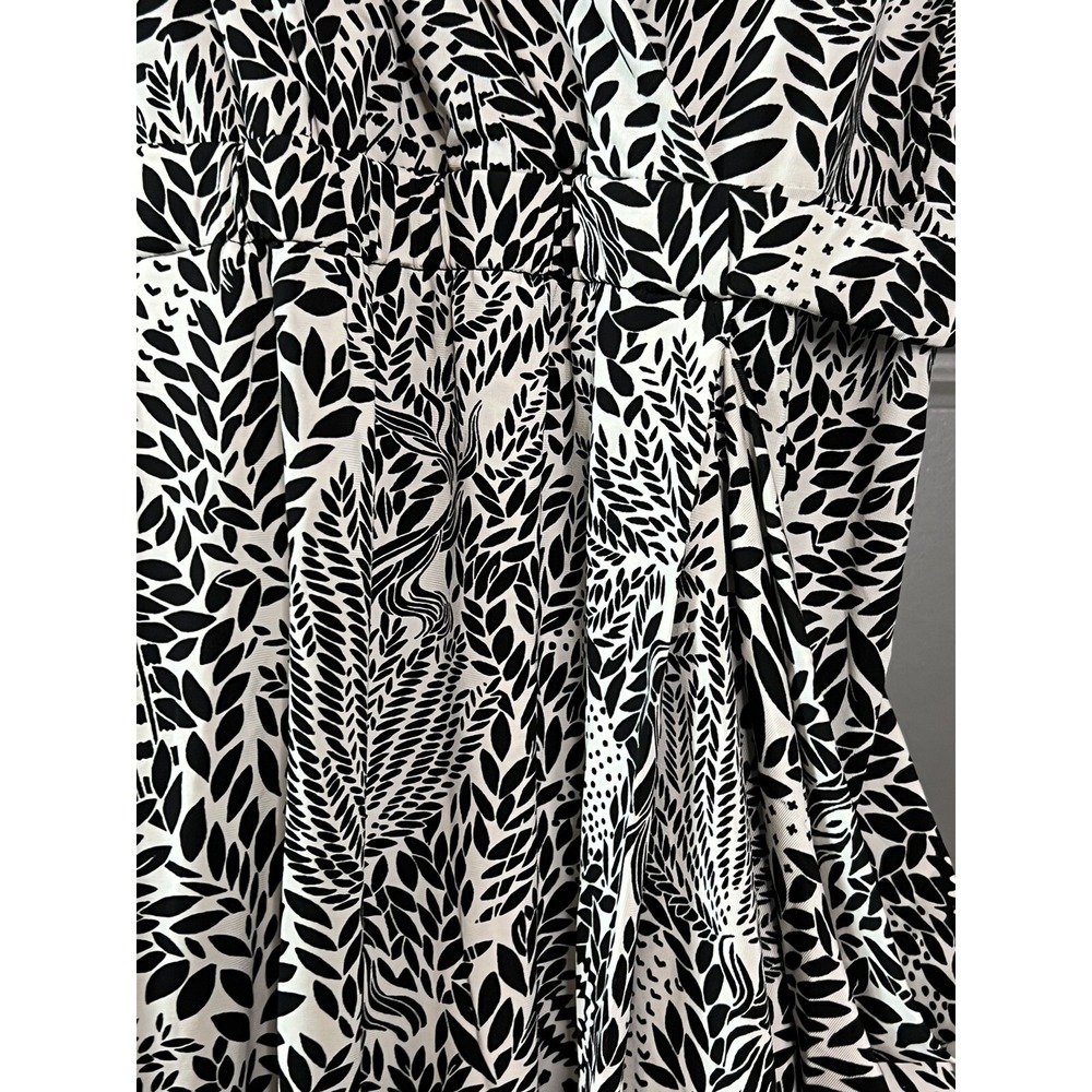 Marc by Marc Jacobs Dress Women Medium Swan Draped Black & White Print - Picture 10 of 16